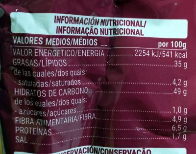 Sabor serrano Hacendado ingredientes