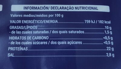 Salmon ahumado Hacendado ingredientes