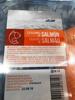 Salmon Hacendado ingredientes