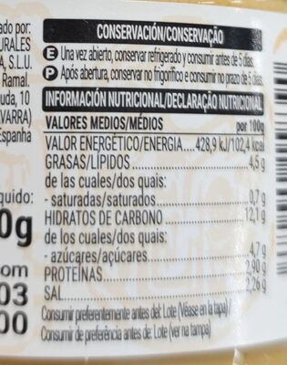 Salsa queso Hacendado ingredientes