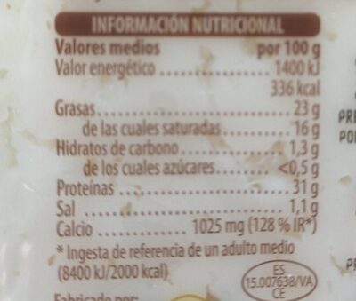 Semicurado light Hacendado ingredientes