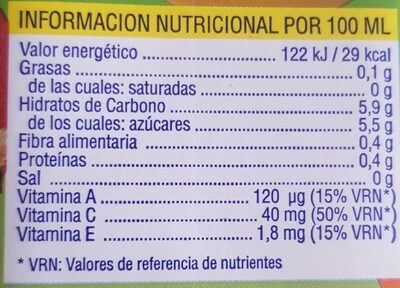 Tropical Hacendado ingredientes