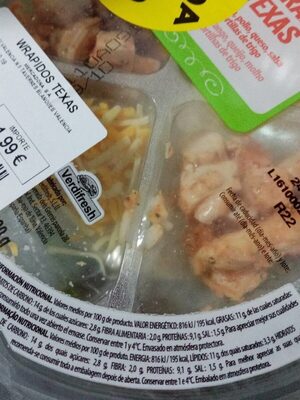 Wrap texas Hacendado ingredientes