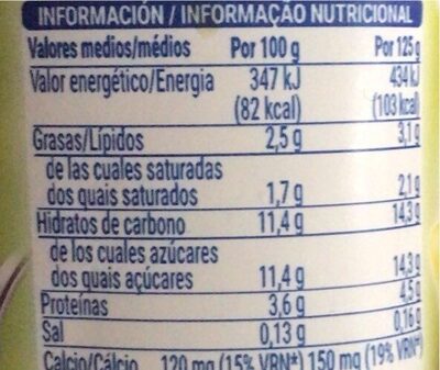 Yogurt Hacendado ingredientes