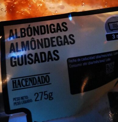 Albóndigas guisadas Hacendado ingredientes