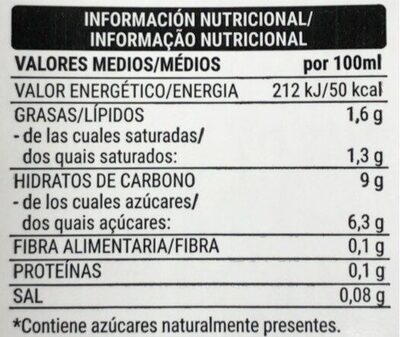 Bebida de coco Hacendado ingredientes