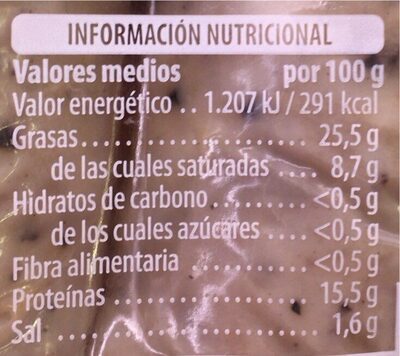 Butifarra Hacendado ingredientes