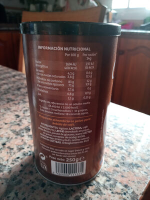Cappuccino Hacendado ingredientes