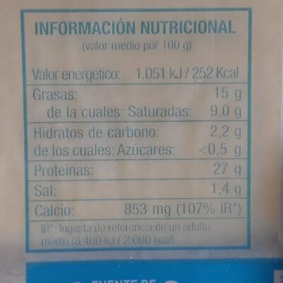 Havarti light Hacendado ingredientes