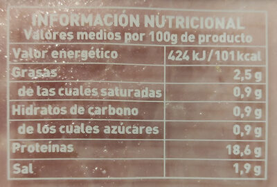 Jamón extra sandwich Hacendado ingredientes