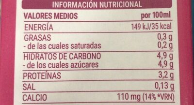 Leche desnatada 0%m. g. Hacendado ingredientes