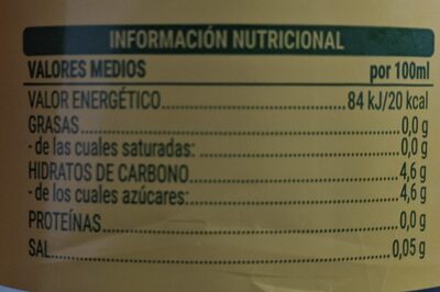 Limón fresh gas Hacendado ingredientes