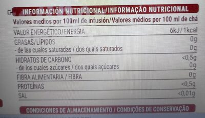 Manzanilla 100%flor Hacendado ingredientes