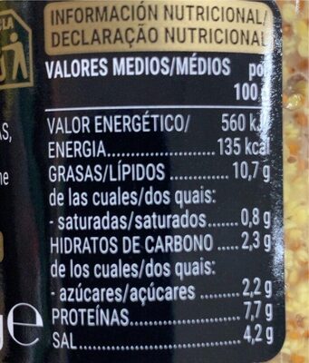 Mostaza a la antigua Hacendado ingredientes