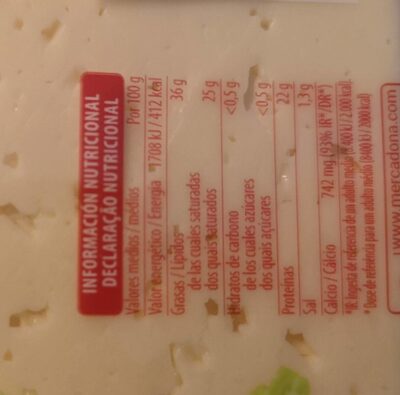 Queso en lonchas havarti Hacendado ingredientes