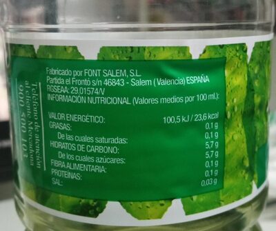 Te verde Hacendado ingredientes