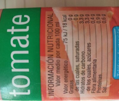 Zumo de tomate Hacendado ingredientes