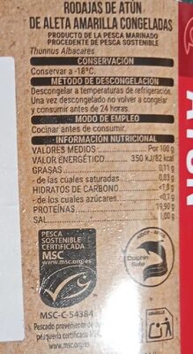 Atun Hacendado ingredientes