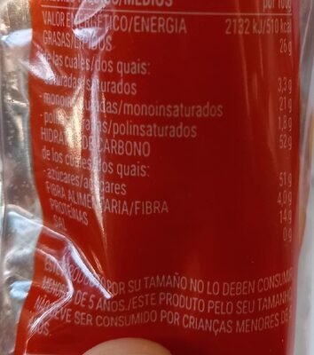 Cacahuete garrapiñado Hacendado ingredientes