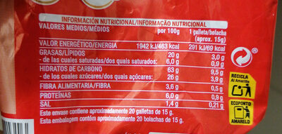 Digestive chocolate con leche Hacendado ingredientes