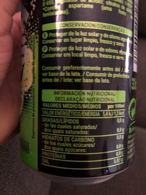 Fresh gas lima limon Hacendado ingredientes