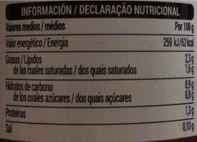 Kéfir coco Hacendado ingredientes