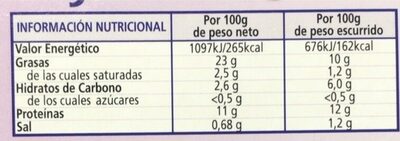 Mejillones en salsa de vieira Hacendado ingredientes