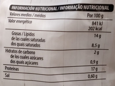 Mozzarella fresca Hacendado ingredientes