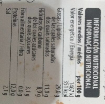 Paté fresco finas hierbas Hacendado ingredientes