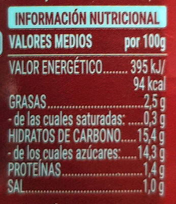 Salsa brava picante Hacendado ingredientes