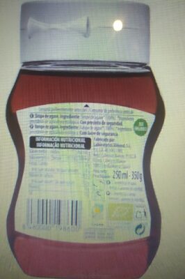 Sirope de agave Hacendado ingredientes