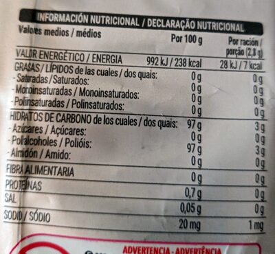 Caramelos eucalipto y mentol 0% azúcares Hacendado ingredientes