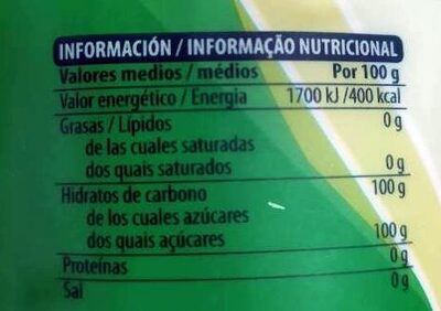 Fructosa Hacendado ingredientes