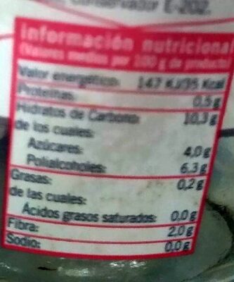 Mermelada extra de fresa light Hacendado ingredientes
