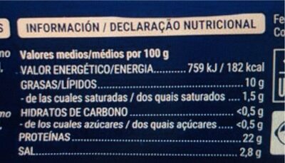 Salmón ahumado Hacendado ingredientes