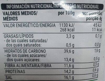 Sazonador para burritos sabor tex mex Hacendado ingredientes