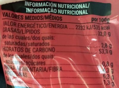 Tiras fritas Hacendado ingredientes