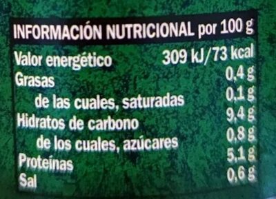 Alubia con verduras Hacendado ingredientes