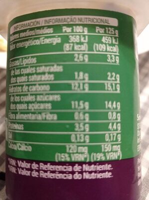 Bifidus yogur ciruelas pasa Hacendado ingredientes