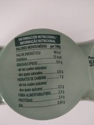 Champiñones laminados Hacendado ingredientes