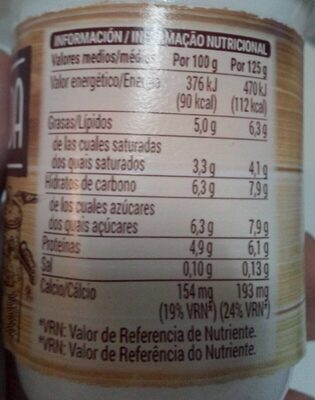 Cuajada Hacendado ingredientes