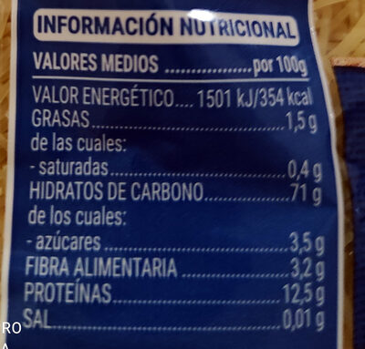Fideo cabello Hacendado ingredientes