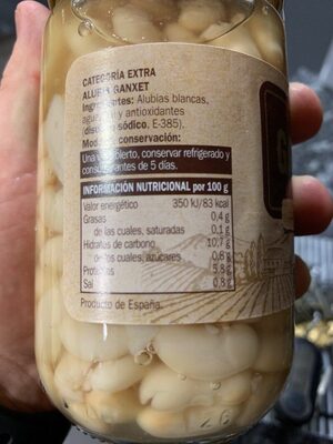 Ganxet Hacendado ingredientes