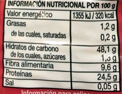 Lenteja rápida Hacendado ingredientes