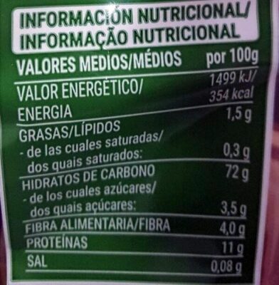 Nidos vegetales Hacendado ingredientes