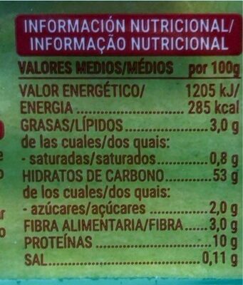 Placas de lasagna y canelón Hacendado ingredientes