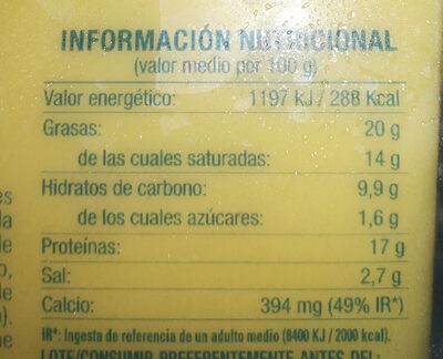 Queso fundido sandwich Hacendado ingredientes