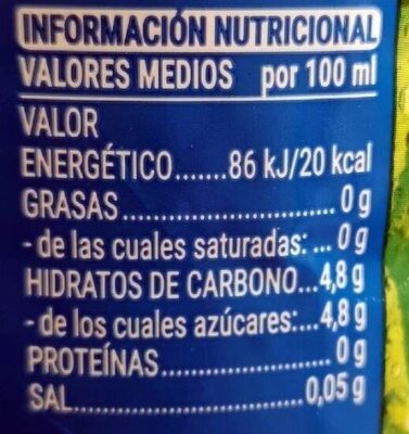 Té sabor mango piña Hacendado ingredientes